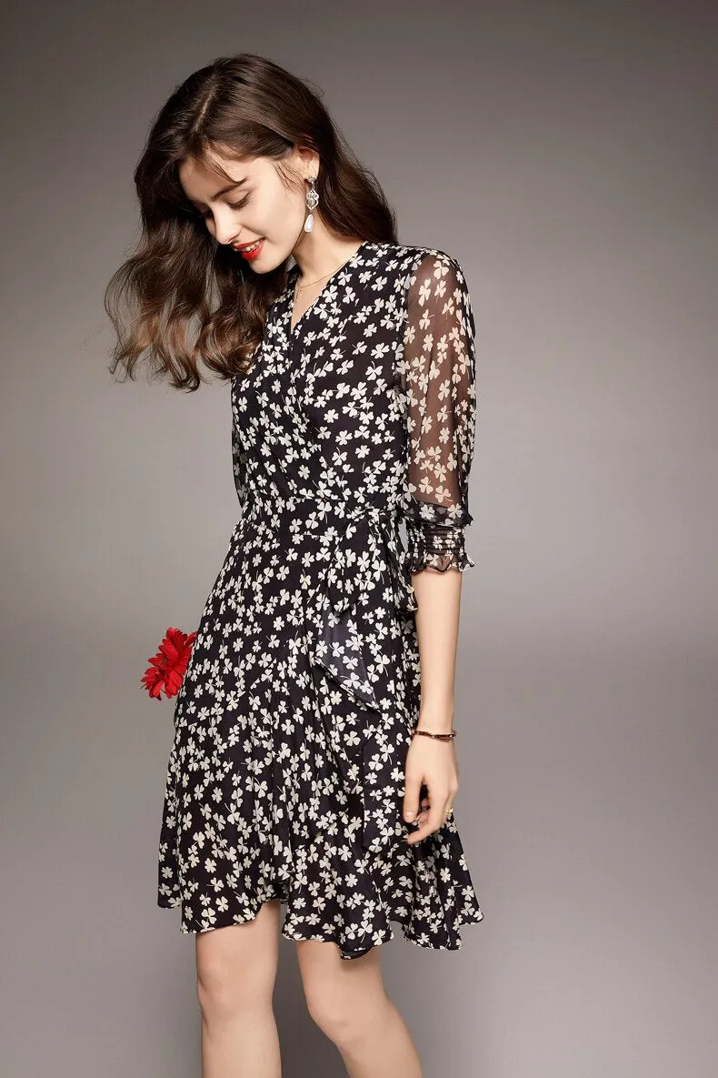 FashionSierra - 100% Natural Silk Women's Dresses