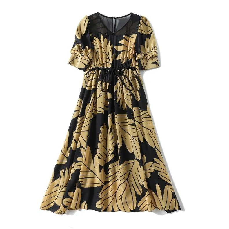 FashionSierra - 100% Natural Silk Women's Sexy V Neck Short Sleeves Dresses