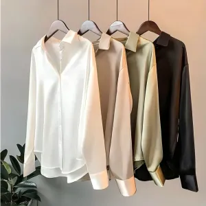 Fifine - women's silk shirt