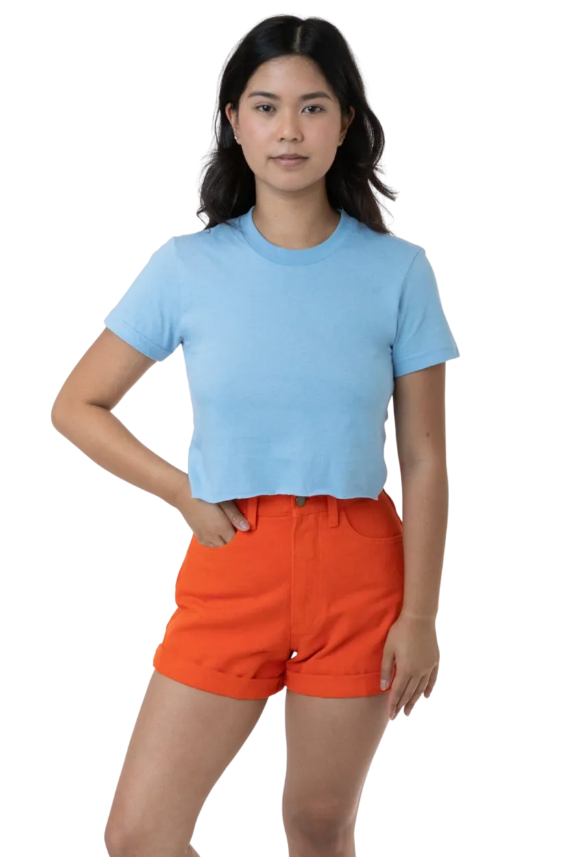 FINE JERSEY S/S CROP T