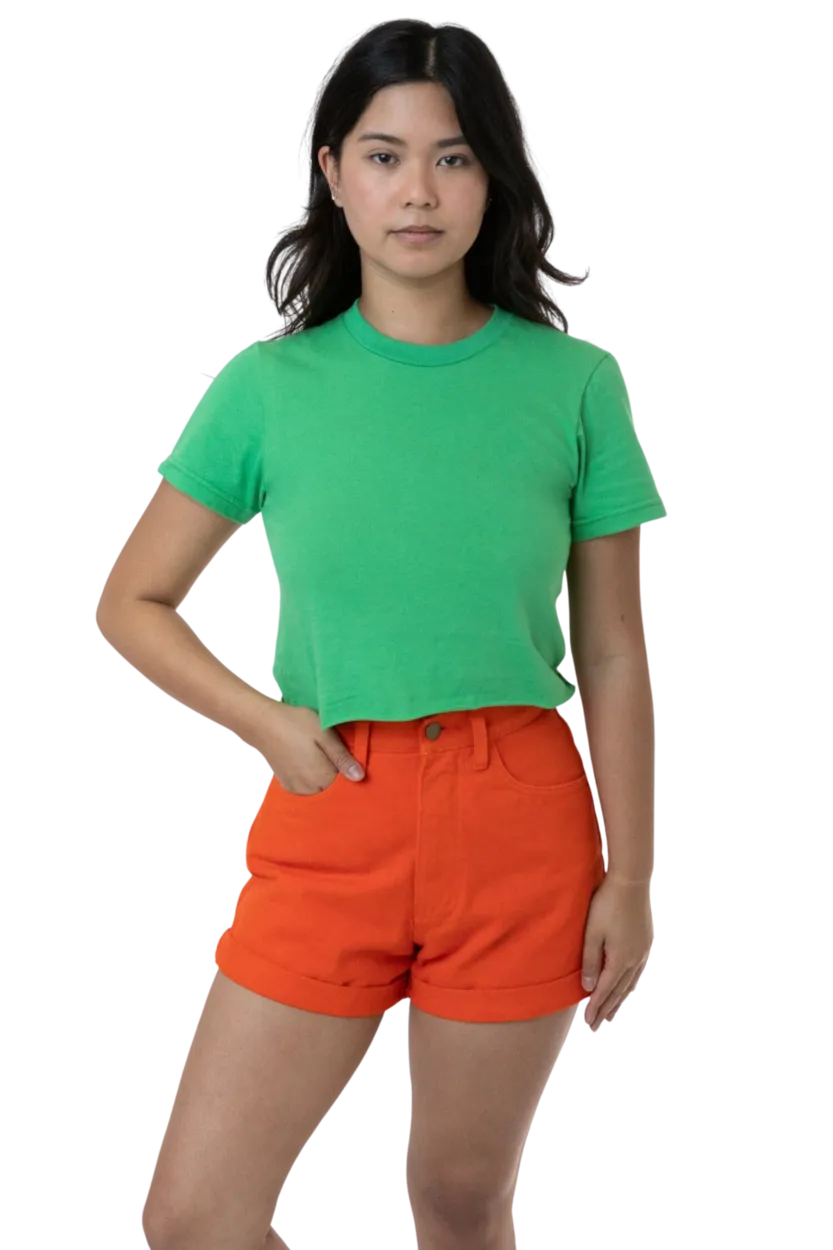 FINE JERSEY S/S CROP T