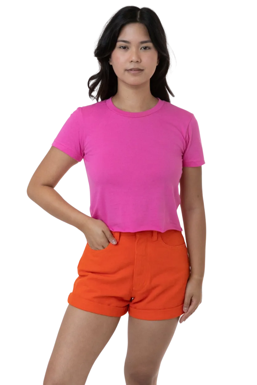 FINE JERSEY S/S CROP T