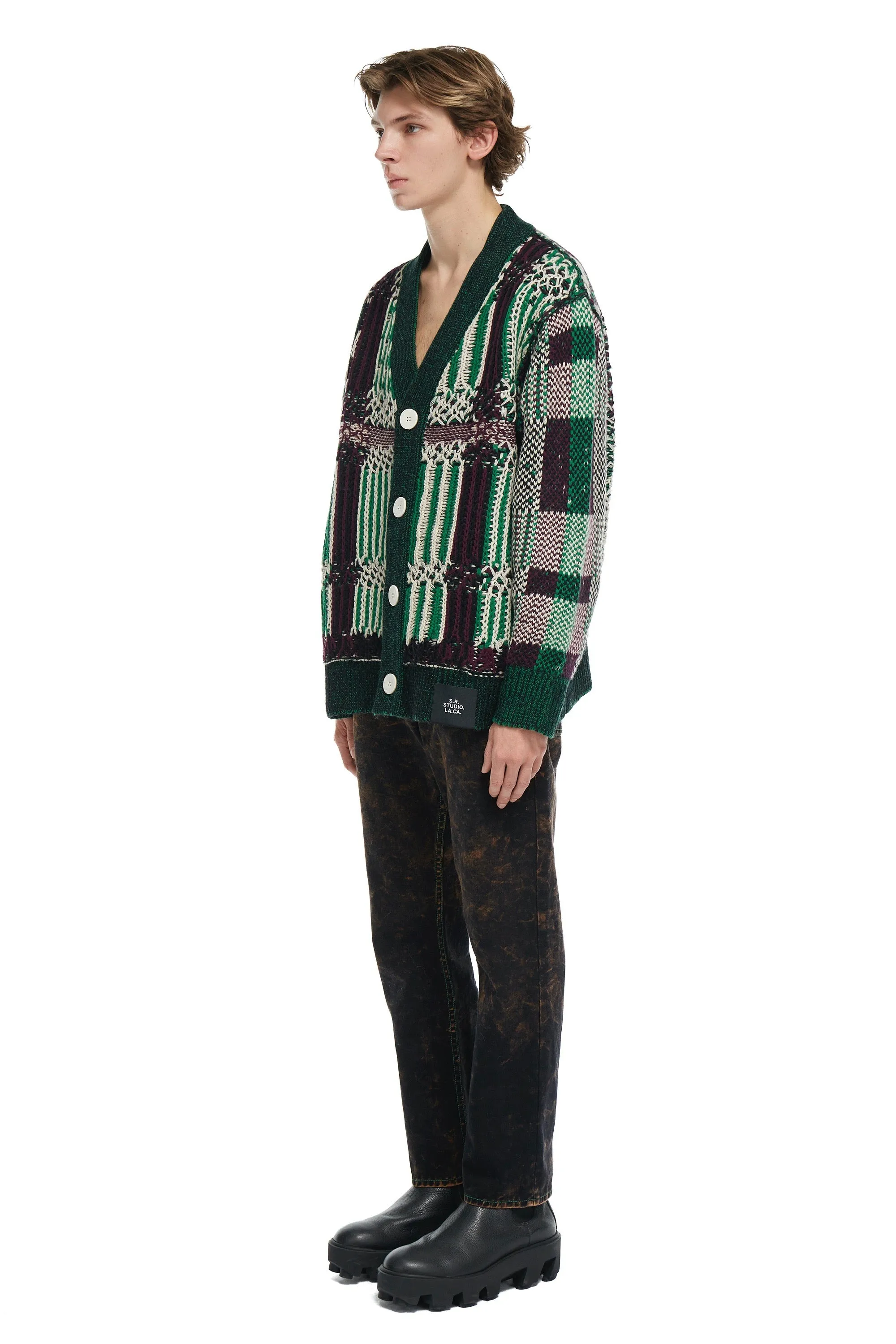 FLOAT JACQUARD CARDIGAN