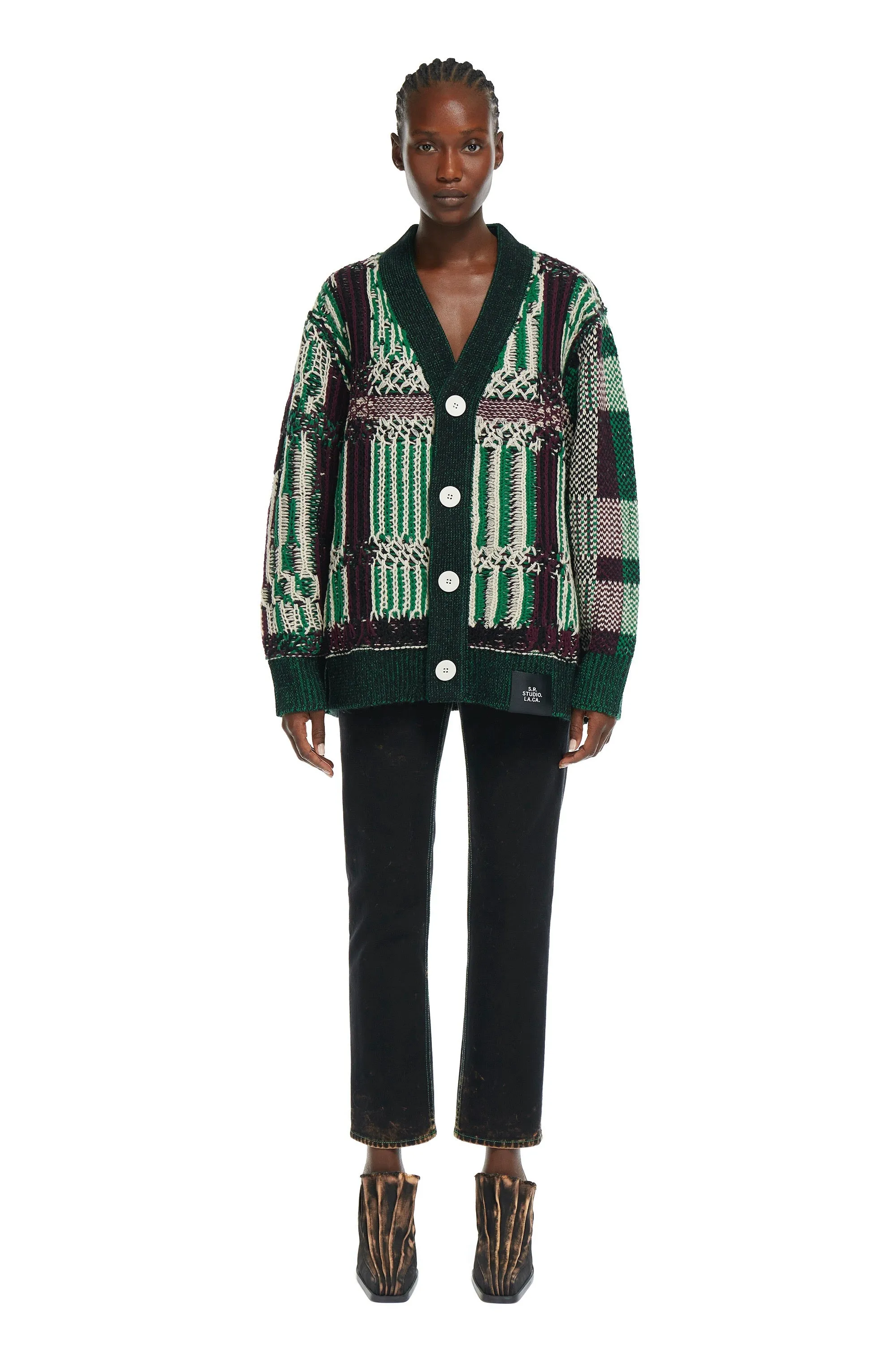 FLOAT JACQUARD CARDIGAN