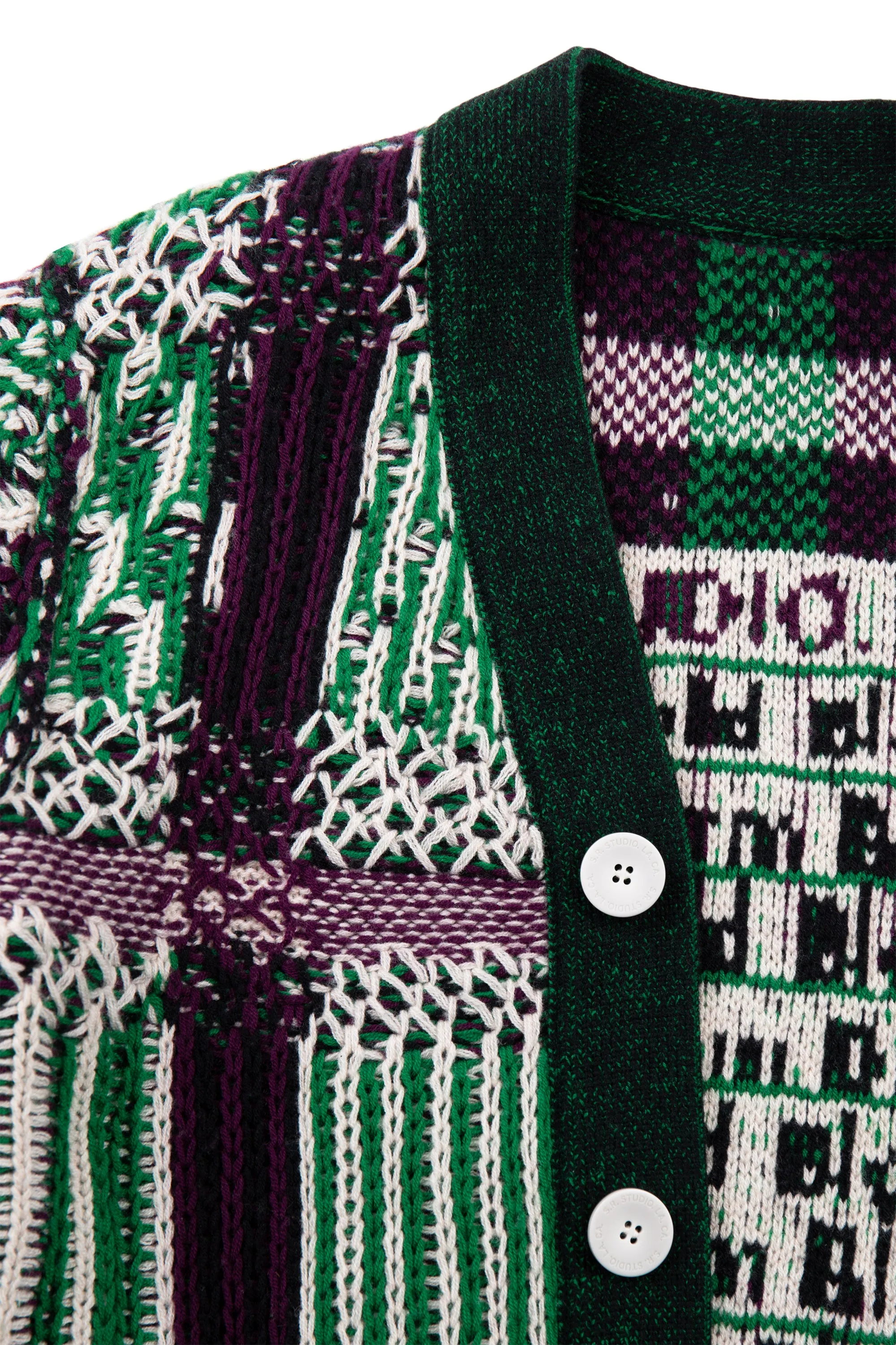FLOAT JACQUARD CARDIGAN