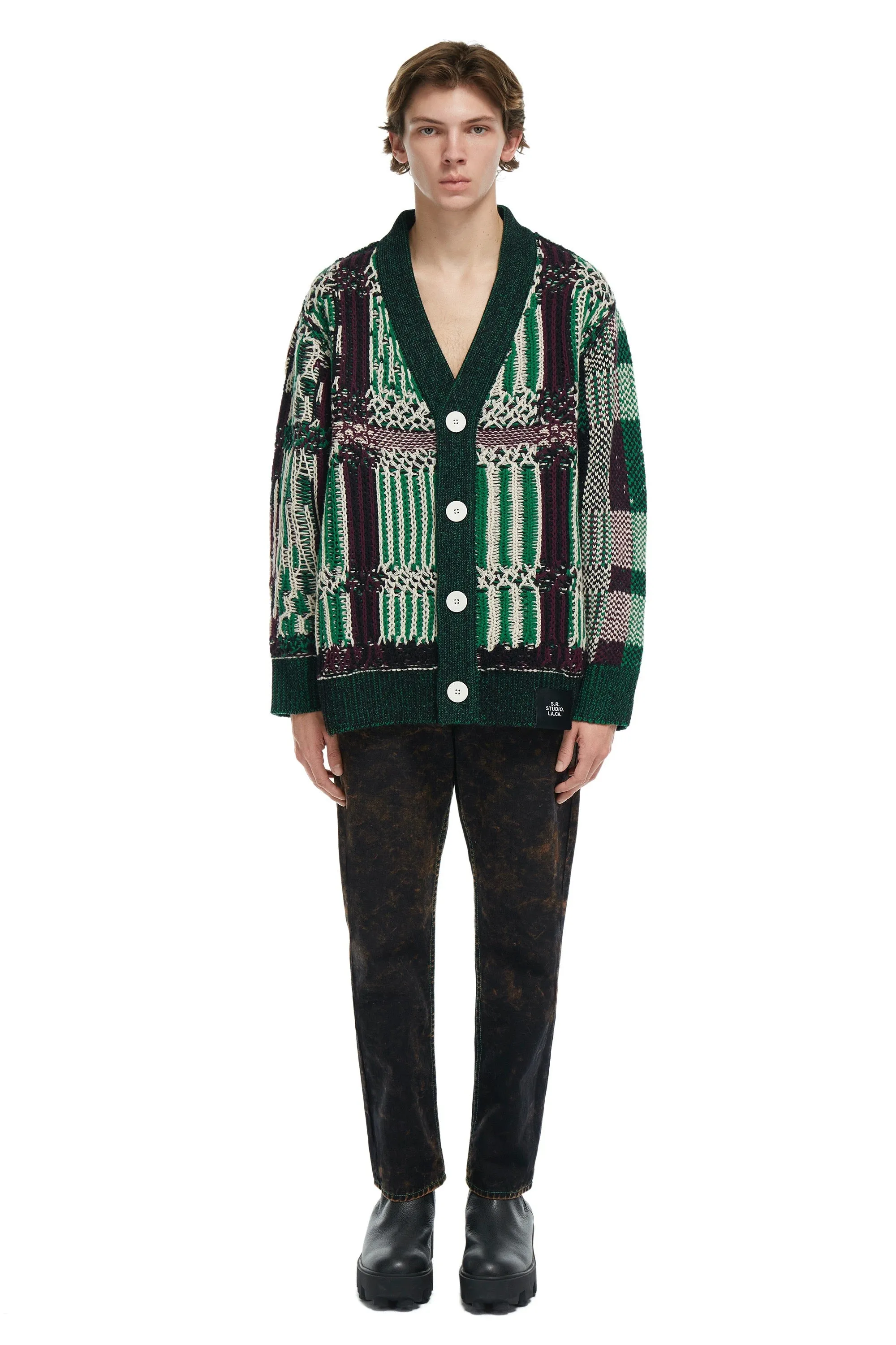 FLOAT JACQUARD CARDIGAN