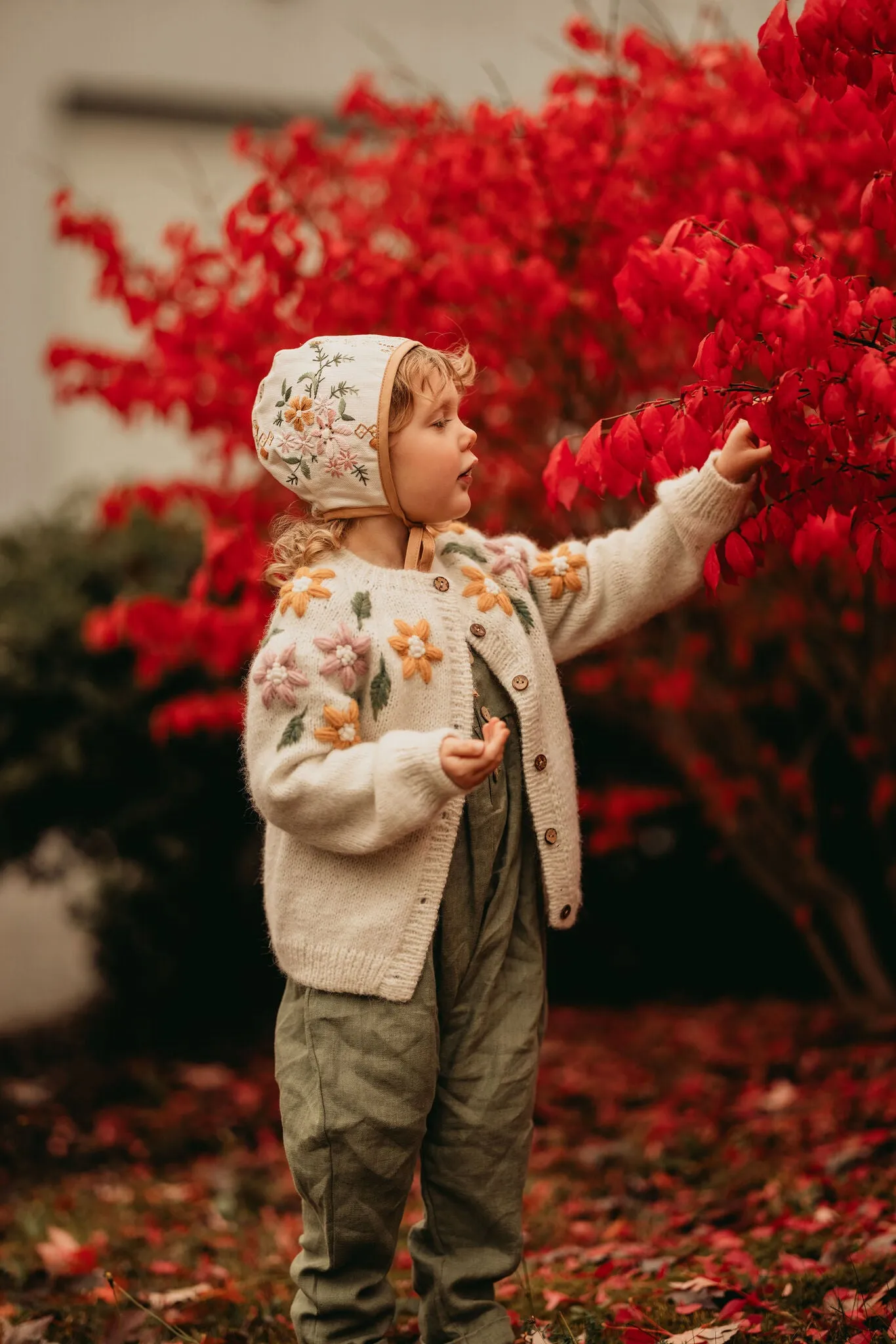 Flower Rain cardigan | off white