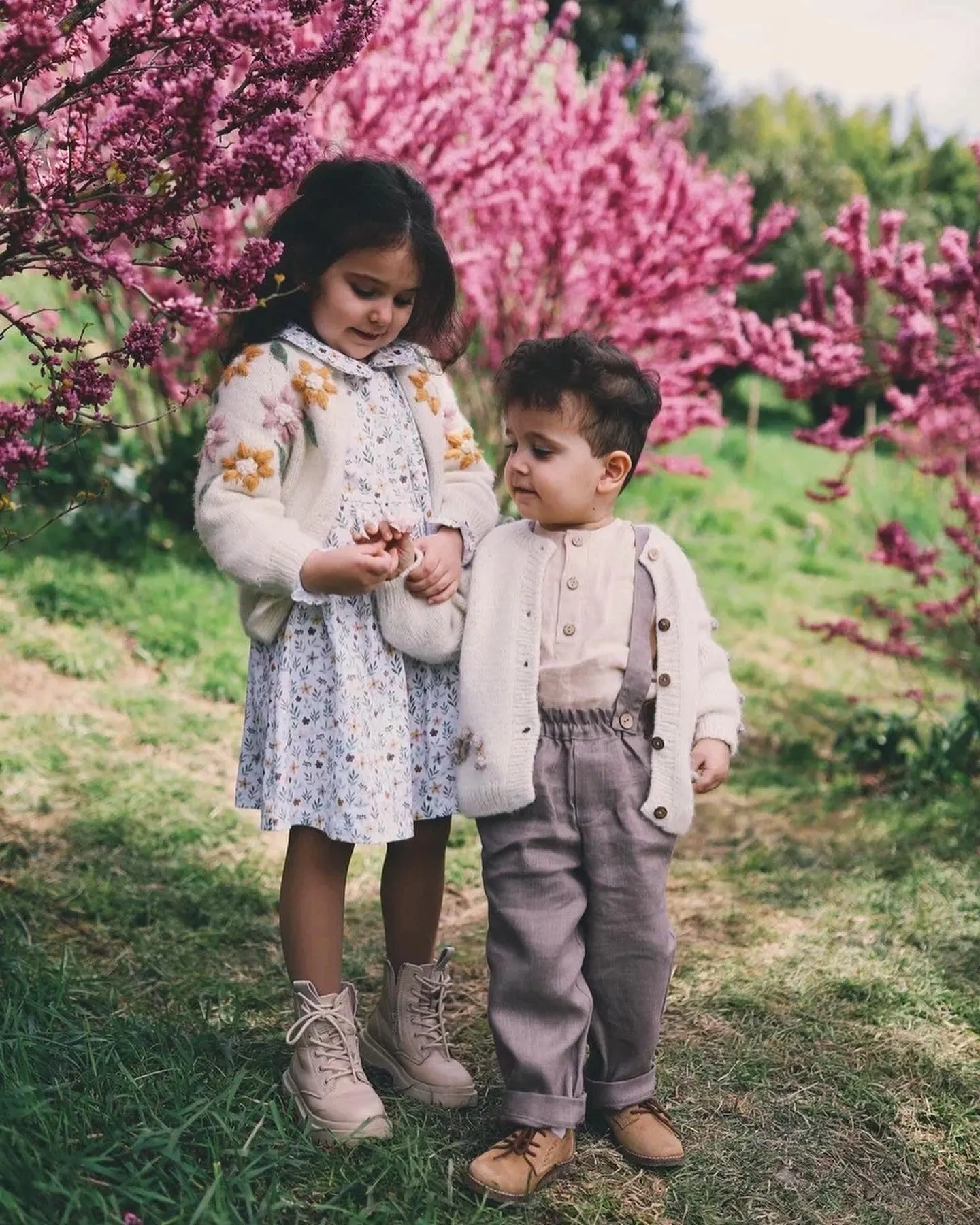 Flower Rain cardigan | off white