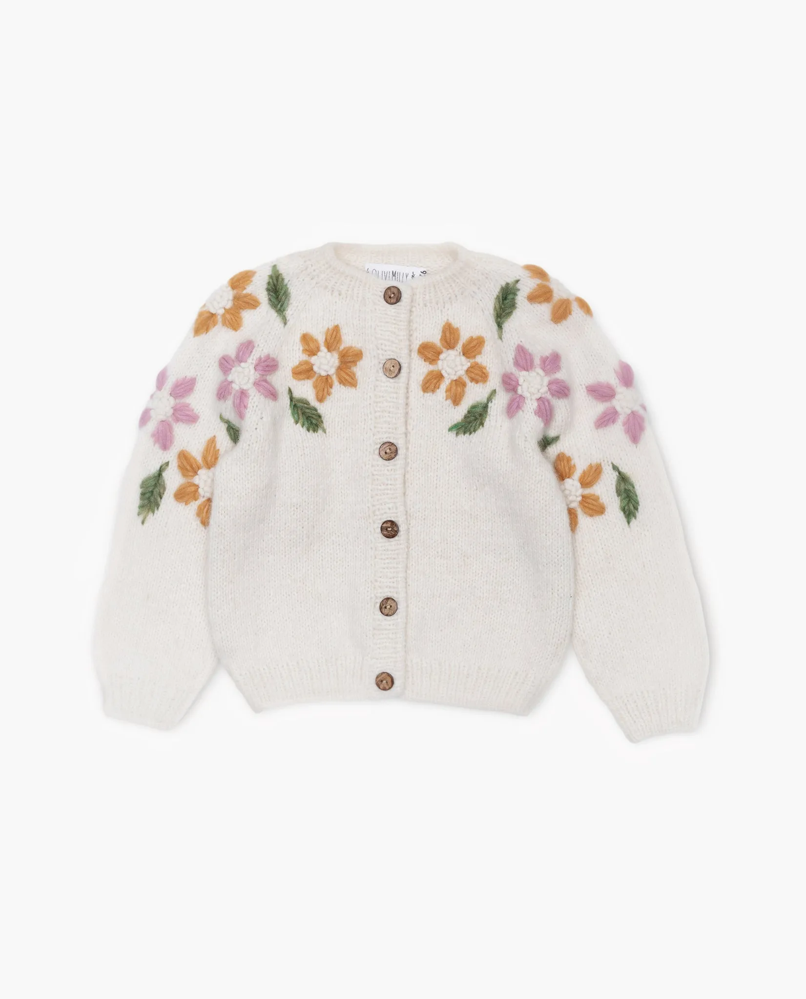 Flower Rain cardigan | off white