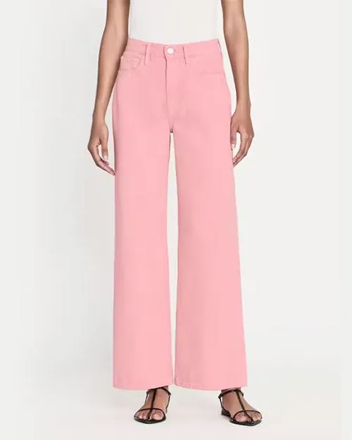 FRAME | Le Jane Wide Crop Jeans | Washed Dusty Pink