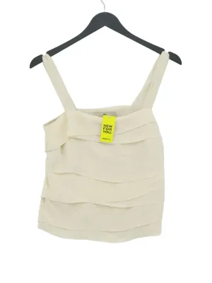 FWM (Fenn Wright Manson) Women's T-Shirt UK 10 White Silk with Other