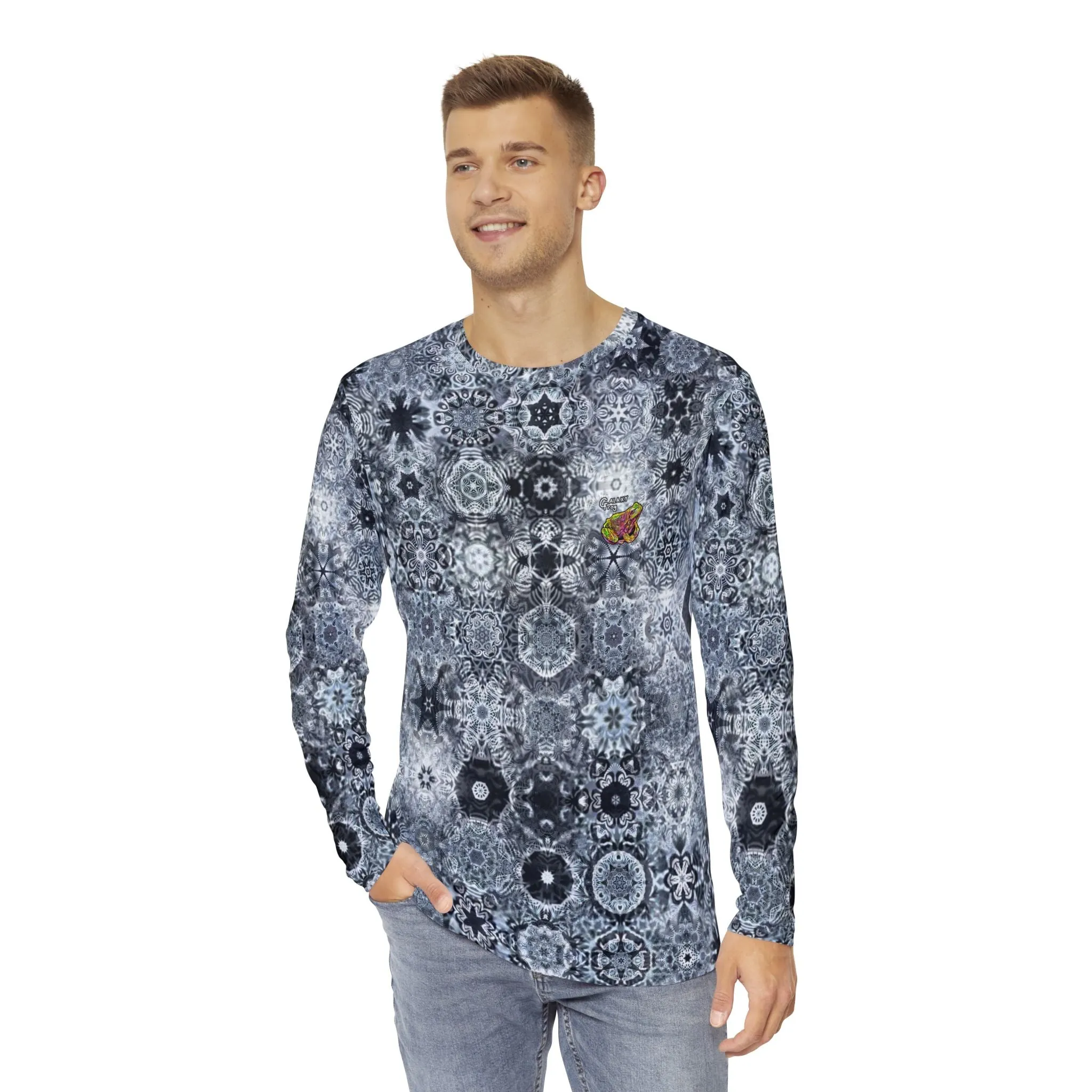 Galaxy Frog Cymatics Long Sleeve Shirt (AOP)