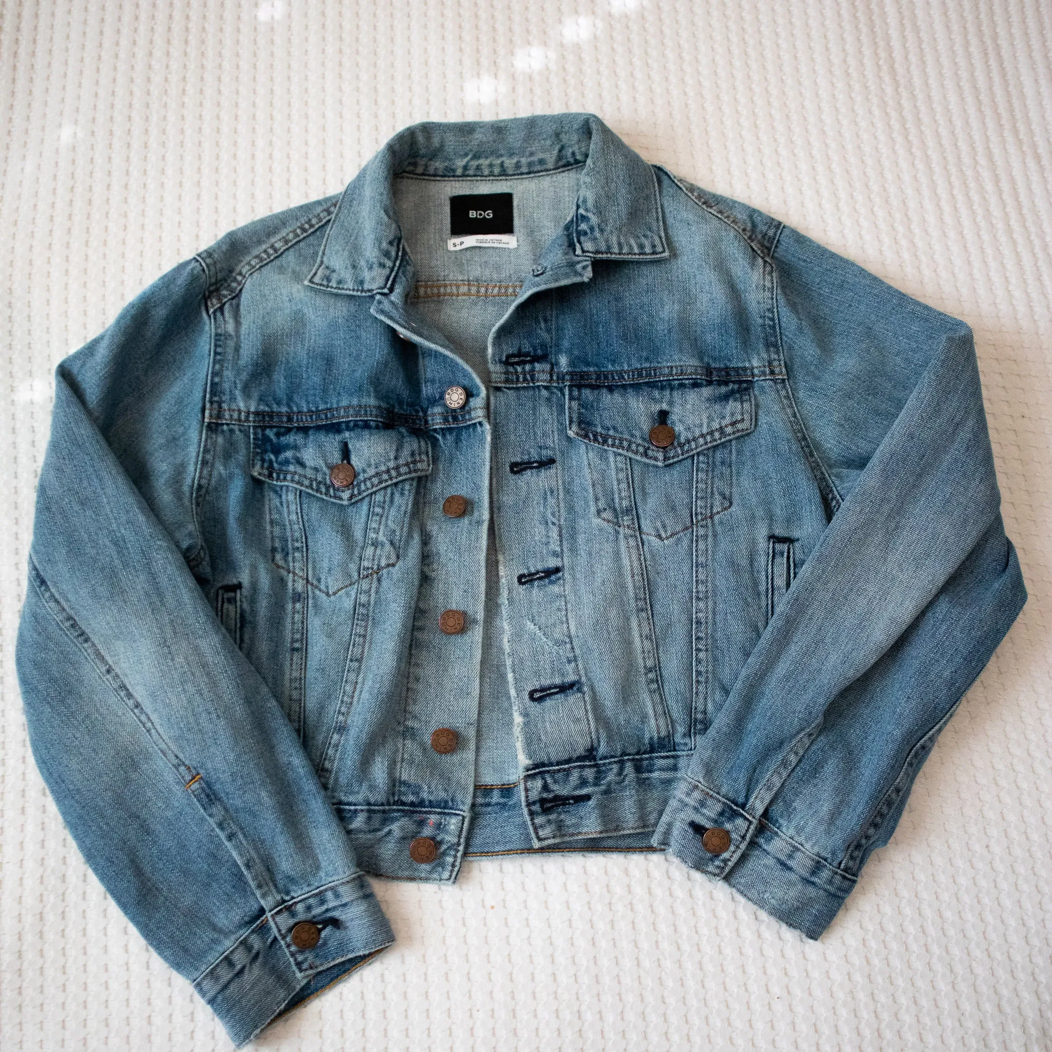 Glacier National Park Denim Jacket - Hand Painted Original