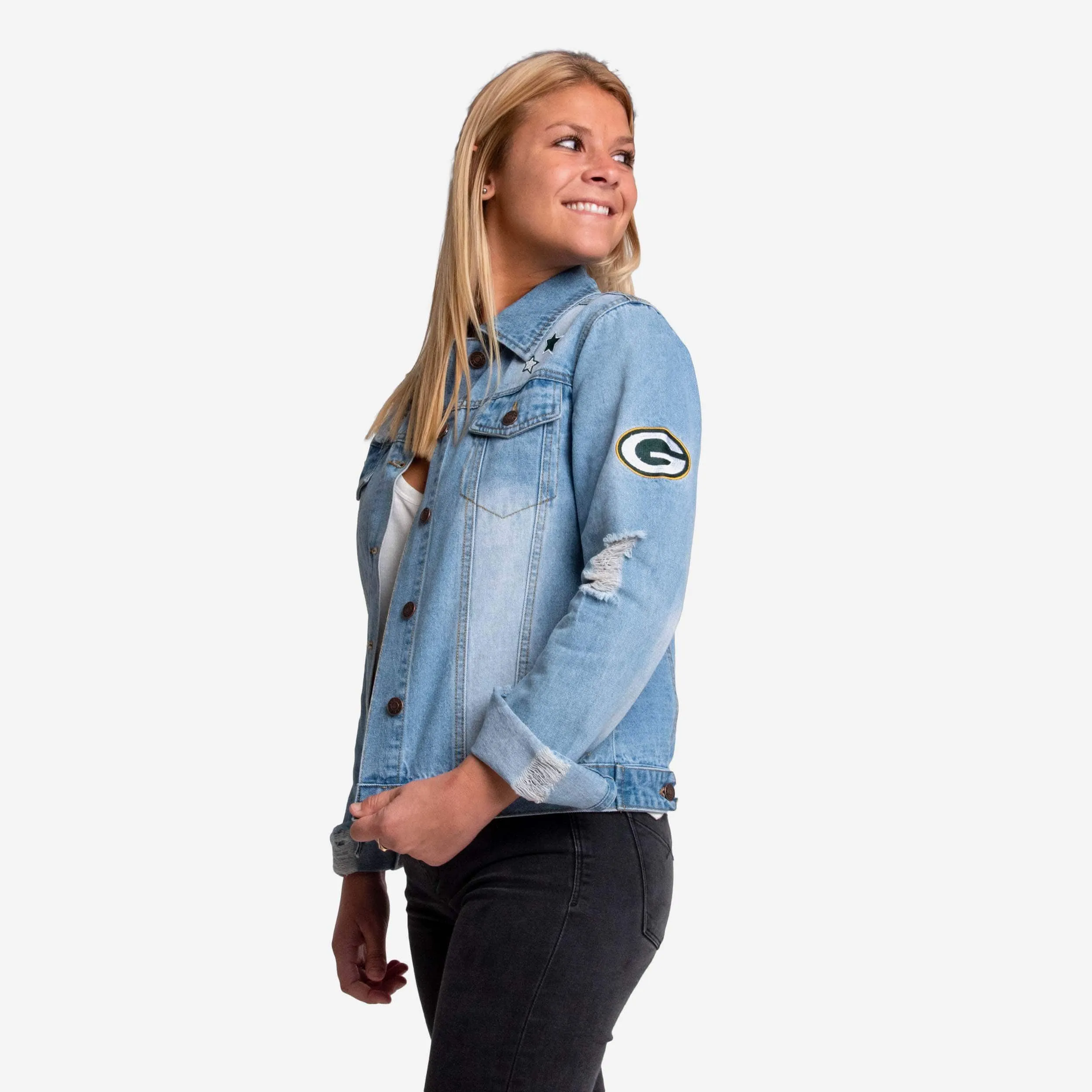 Green Bay Packers Womens Denim Jacket