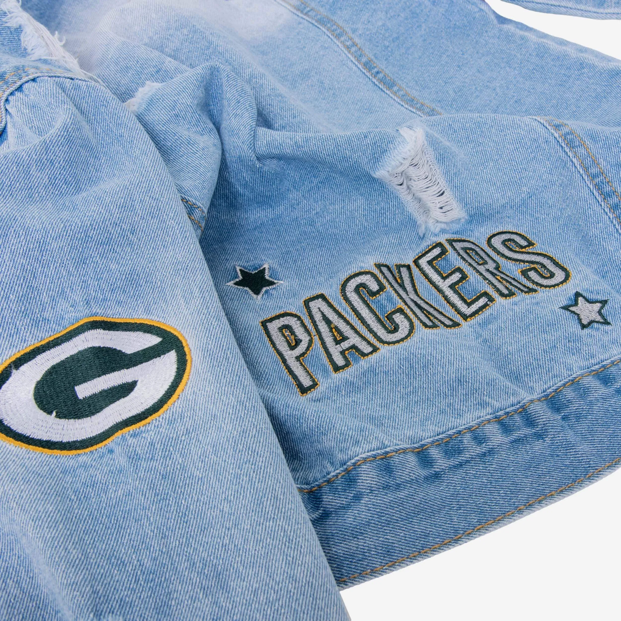 Green Bay Packers Womens Denim Jacket