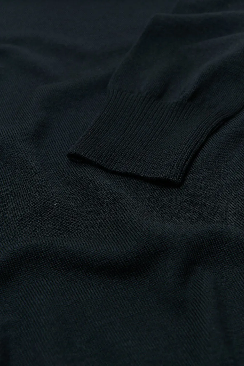 GRP Knitwear Fine Knit Crew SF TEC 1 Merino Black