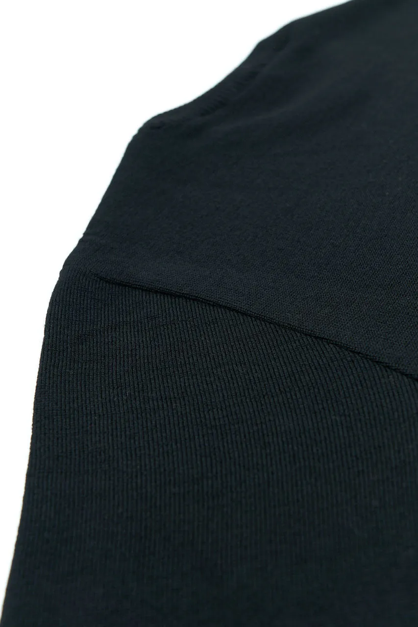 GRP Knitwear Fine Knit Crew SF TEC 1 Merino Black