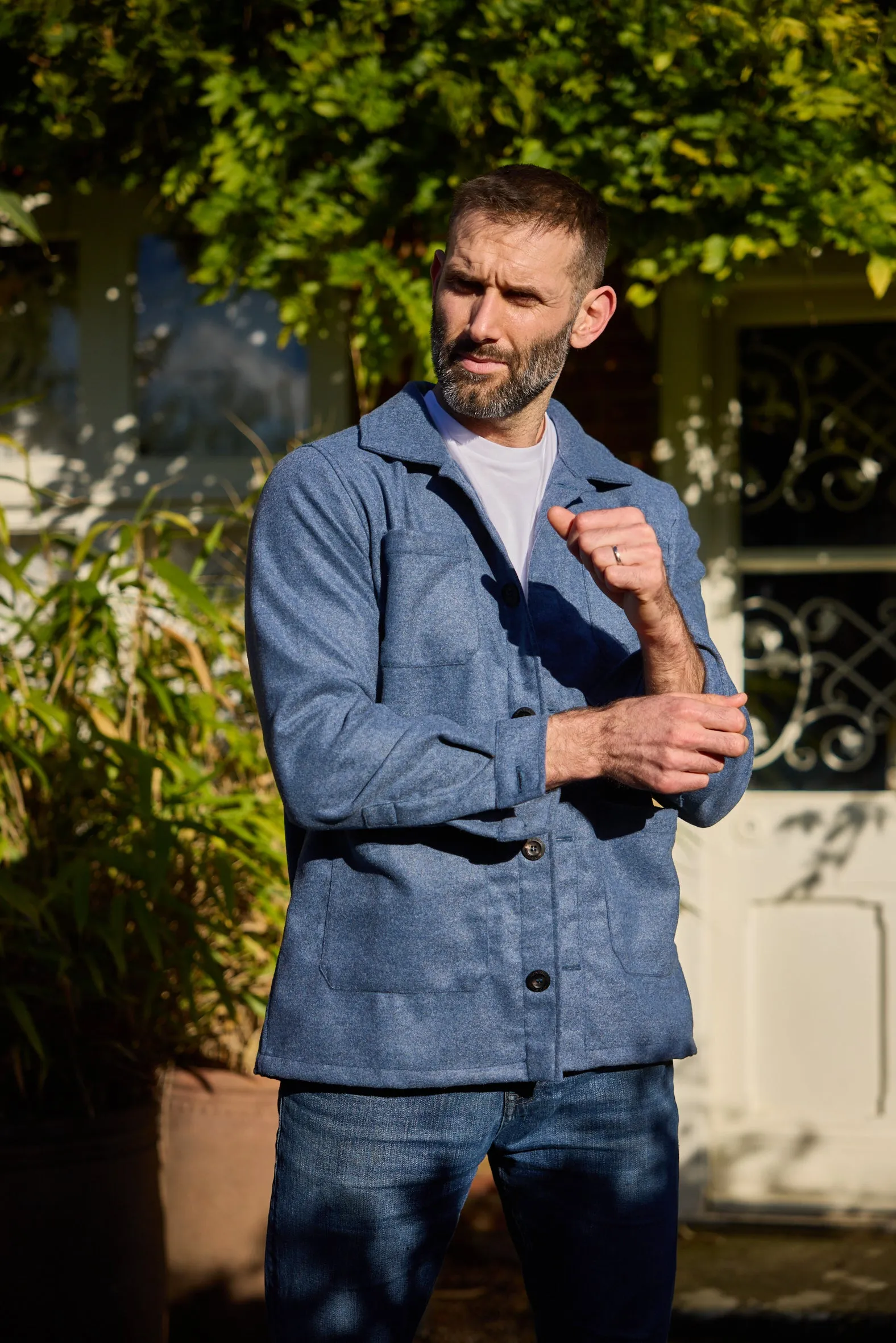 Gun Hill Mens Norton Wool Overshirt - 4 colours