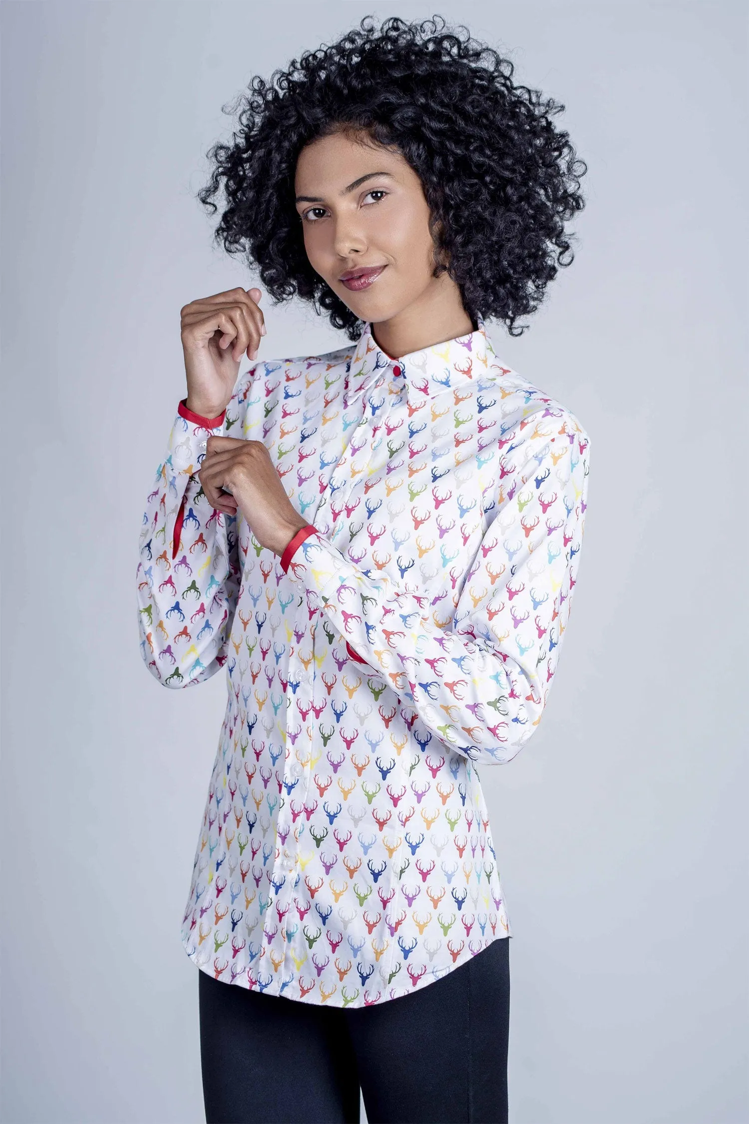 Hartwell Layla Cotton Shirt | Colourful Stags