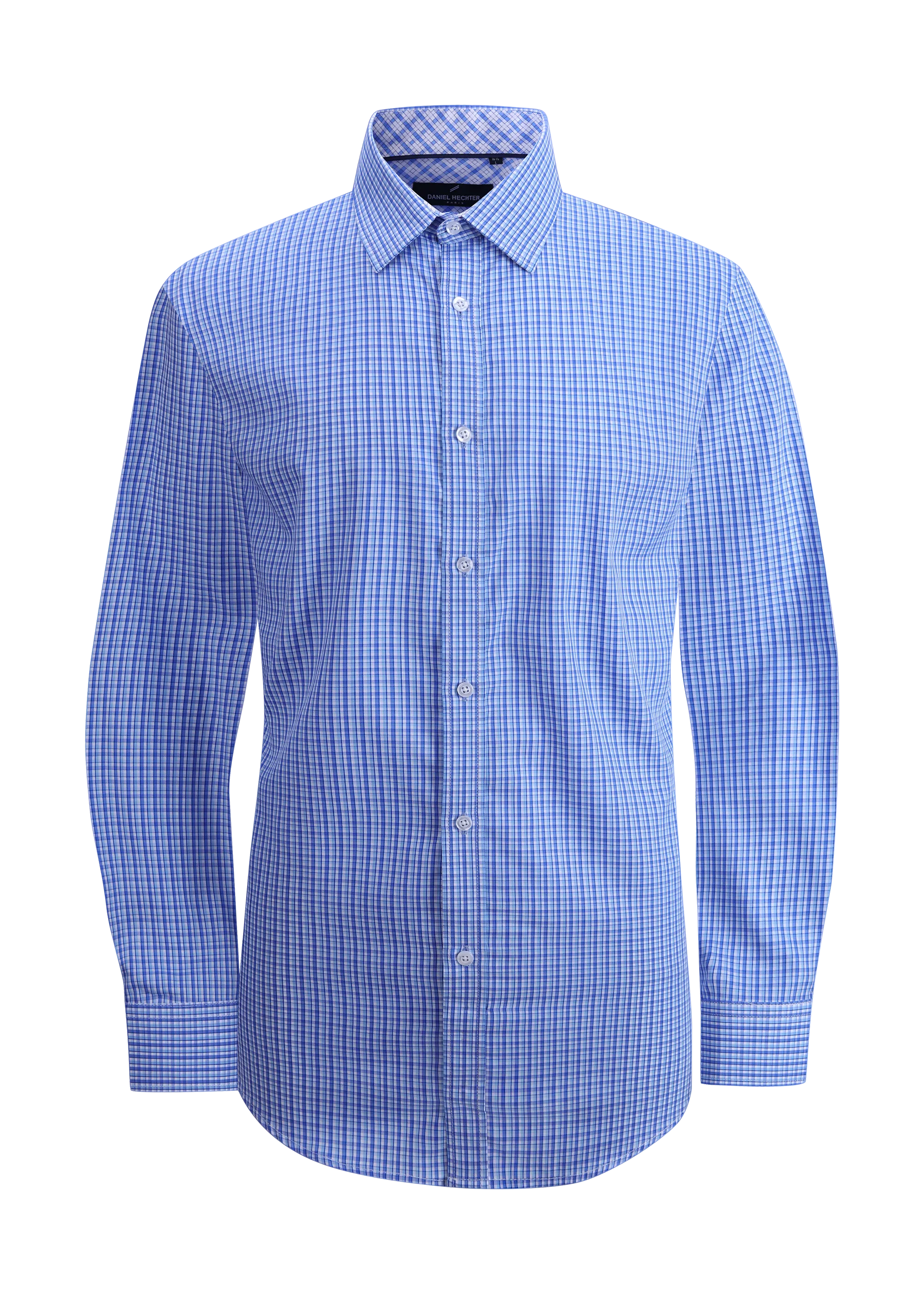 Hechter Paris Micro Check Slim Fit Dress Shirt