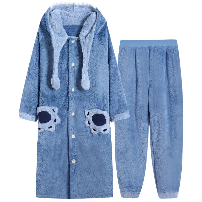 INSTOCK-Winter women's coral fleece flannel