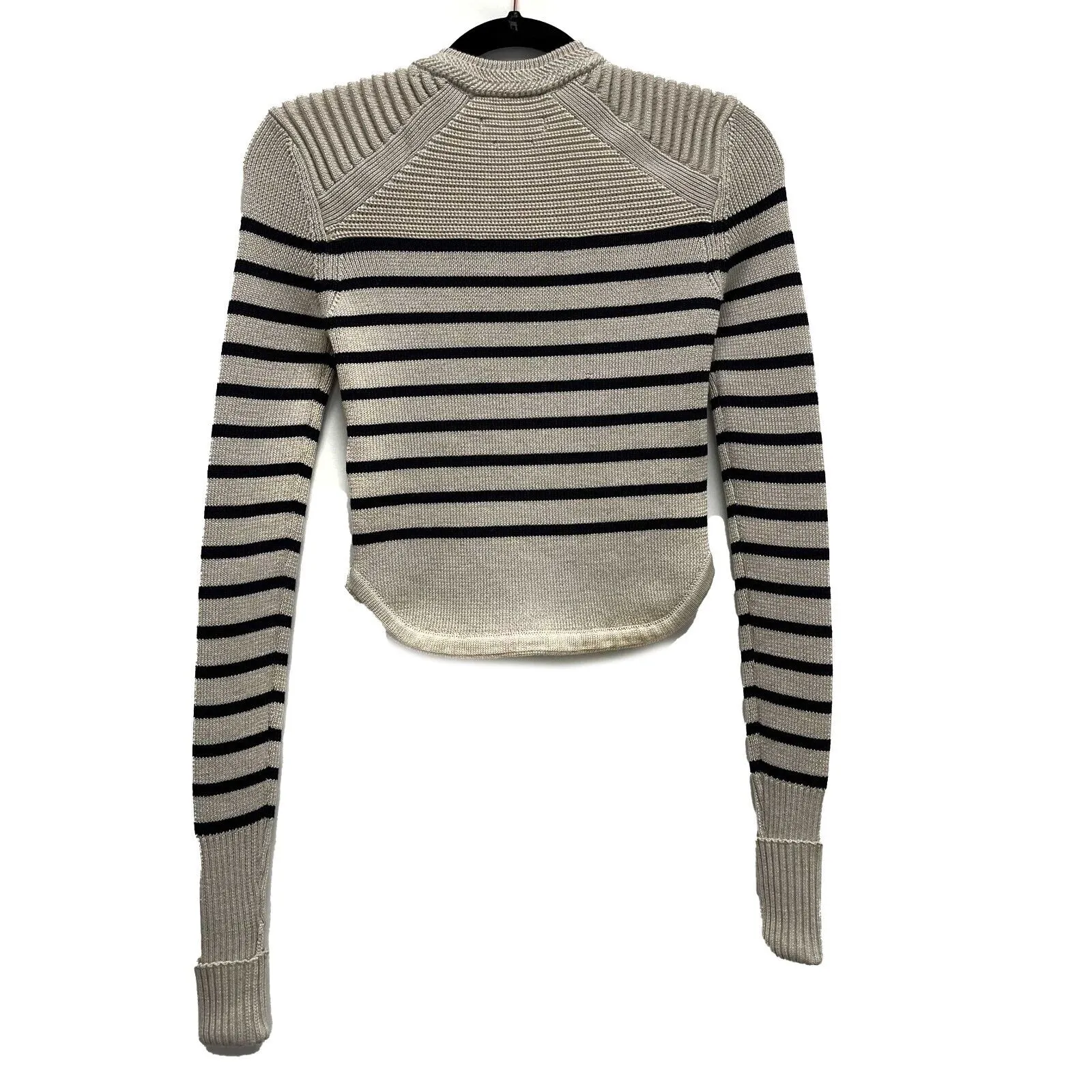 Isabel Marant Pristine Huston Hatfield sweater Beige & Blue 34 US 2 Jacket
