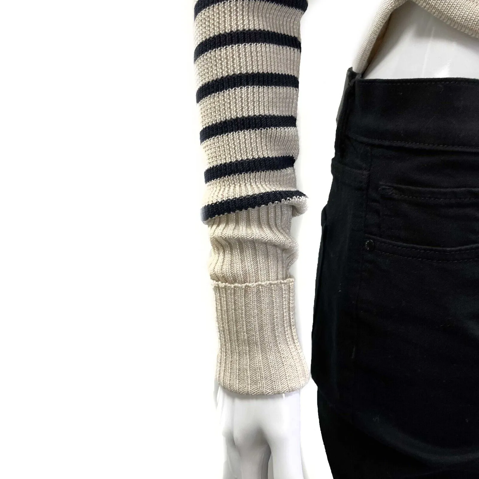 Isabel Marant Pristine Huston Hatfield sweater Beige & Blue 34 US 2 Jacket