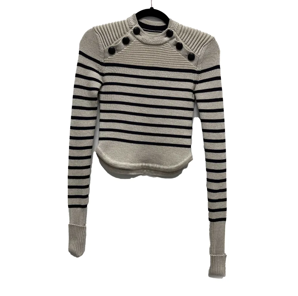 Isabel Marant Pristine Huston Hatfield sweater Beige & Blue 34 US 2 Jacket