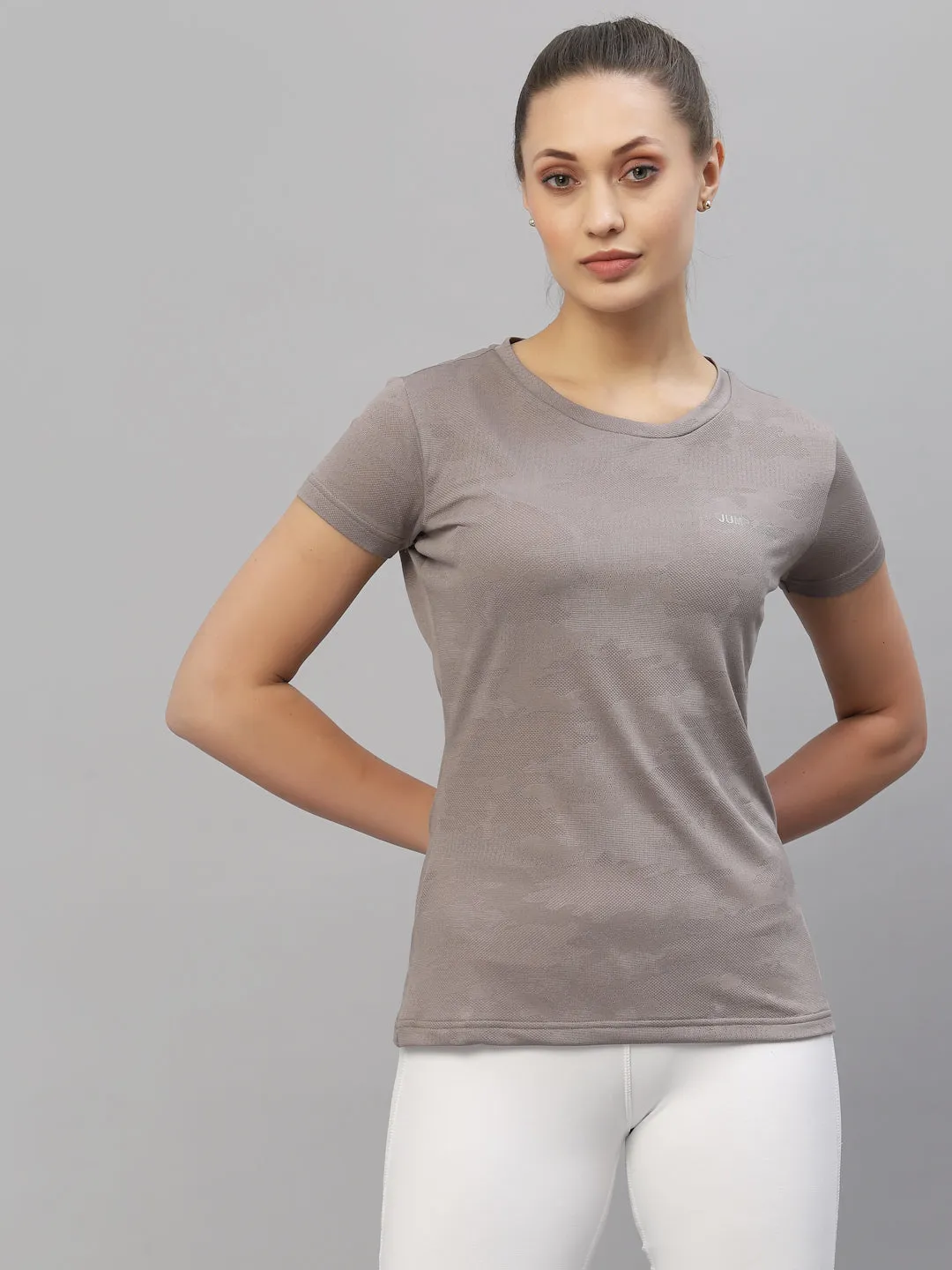 JUMP USA Women Rapid-Dry Antimicrobial Running T-shirt