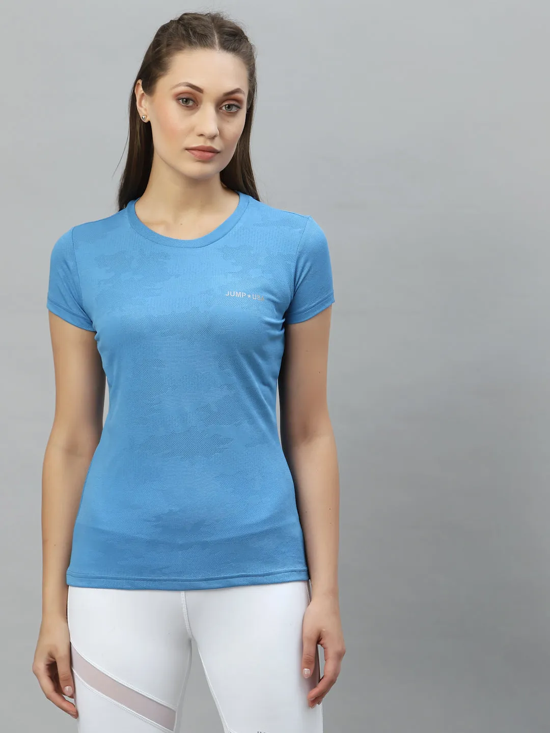 JUMP USA Women Rapid-Dry Antimicrobial Running T-shirt
