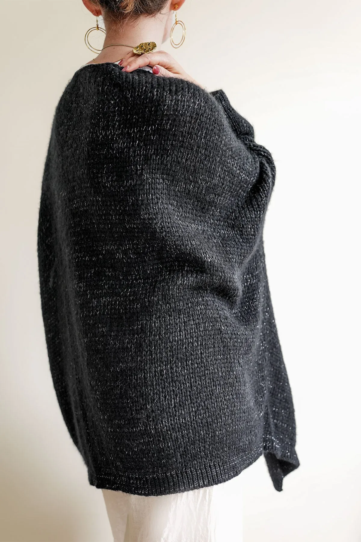 Kyla Cardigan Black Lurex