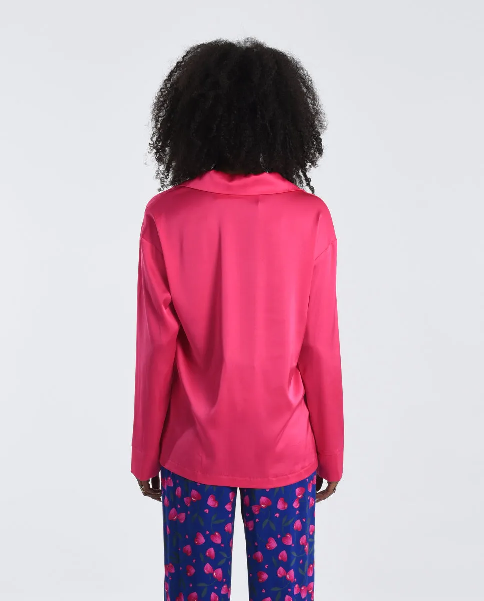 Ladies Satin Shirt