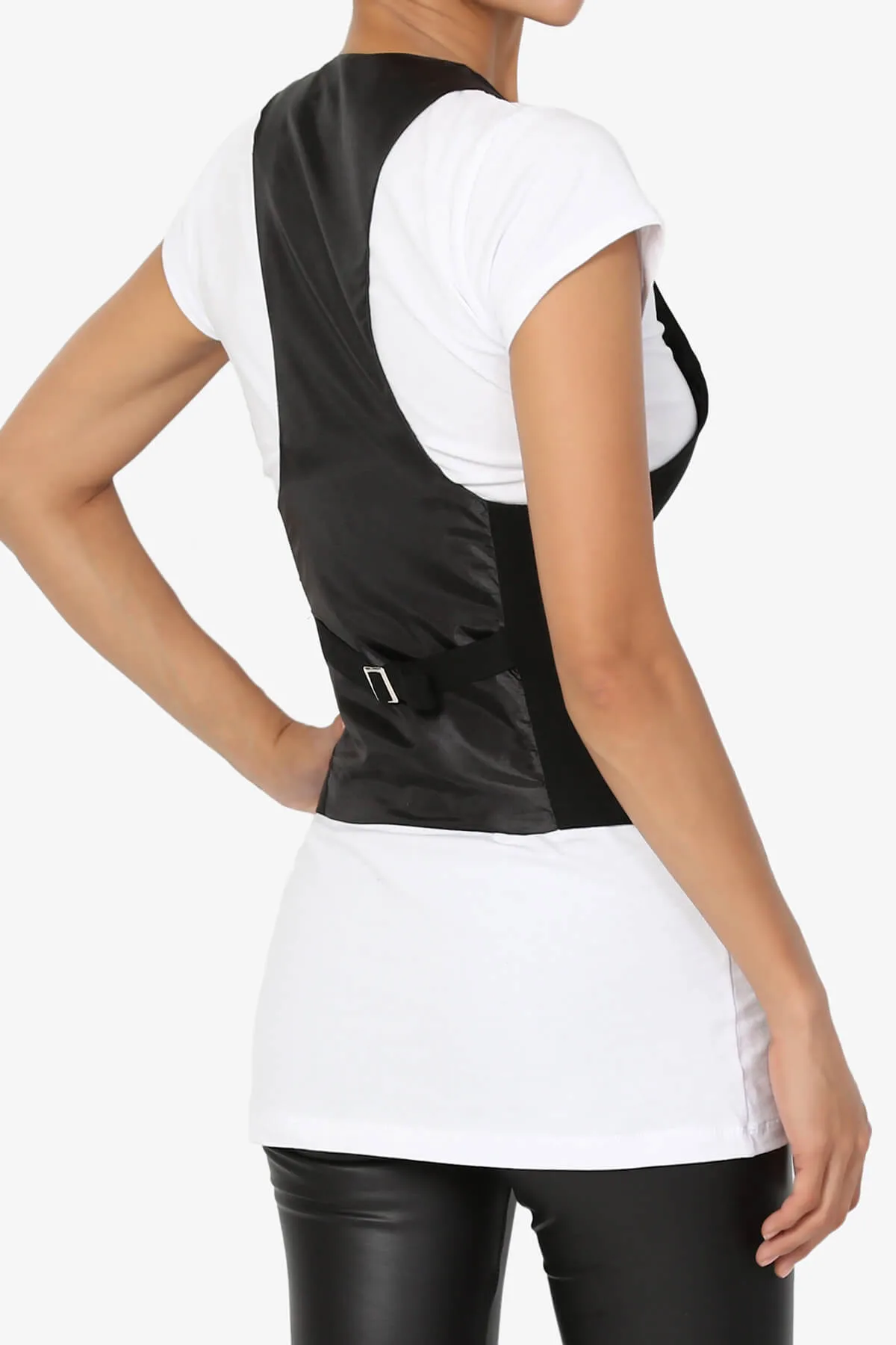 Lizzy Satin Back Woven Vest