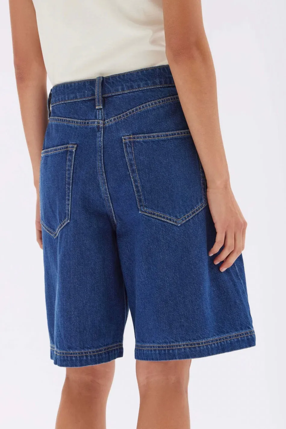 Longline Denim Short Heritage Blue