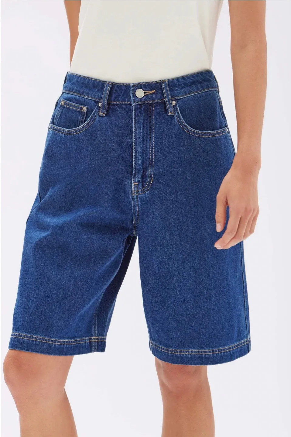 Longline Denim Short Heritage Blue