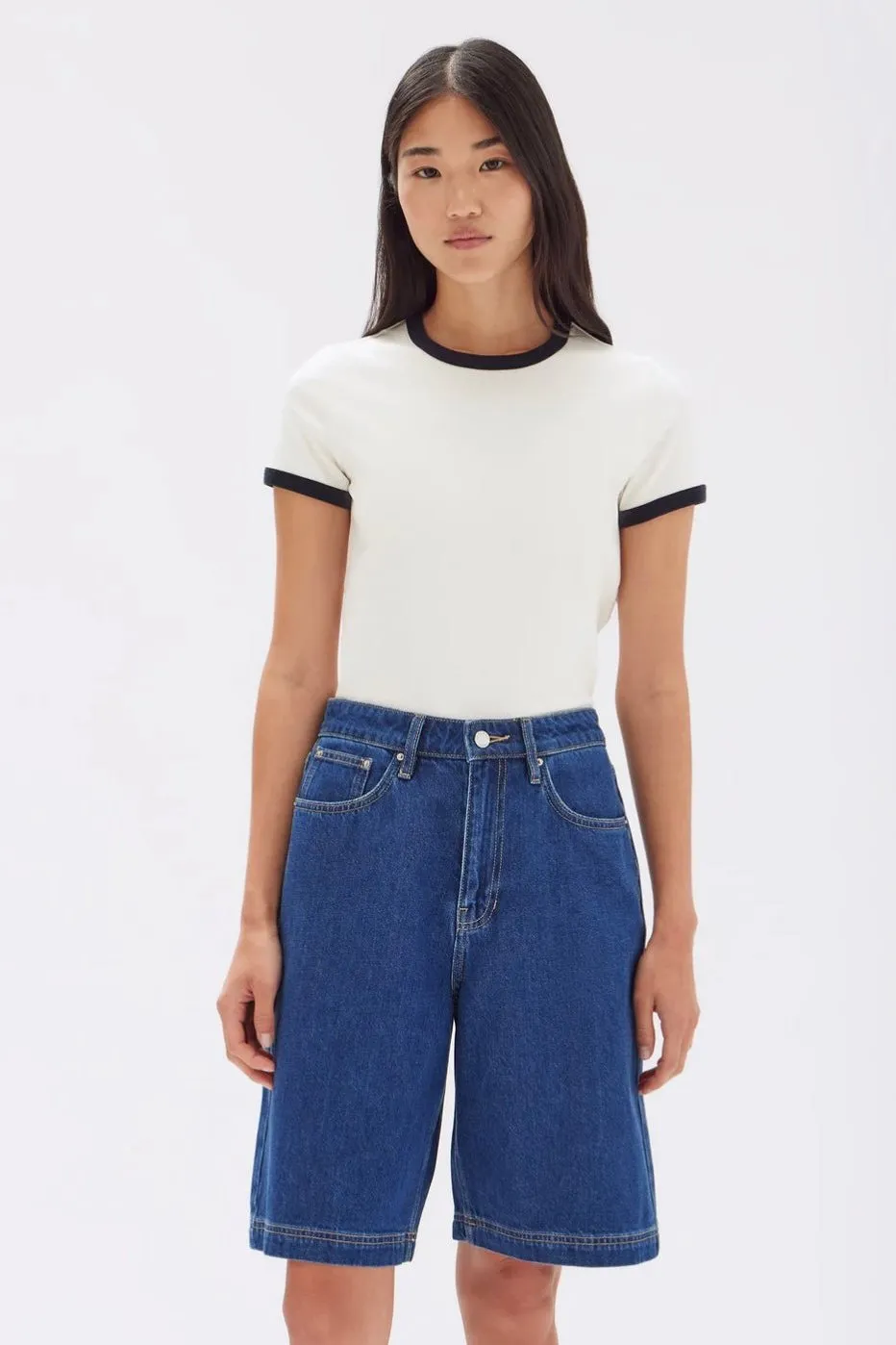Longline Denim Short Heritage Blue