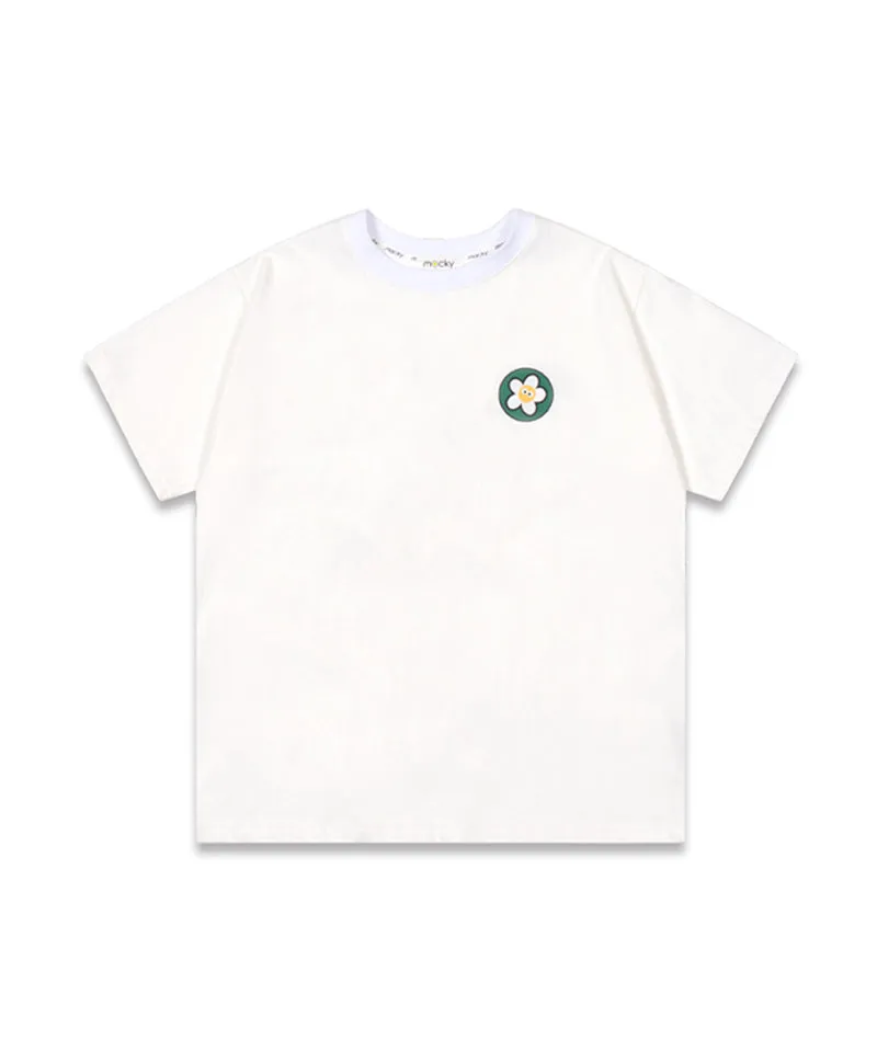 MACKY Golf: Round News T-Shirt - White-Green