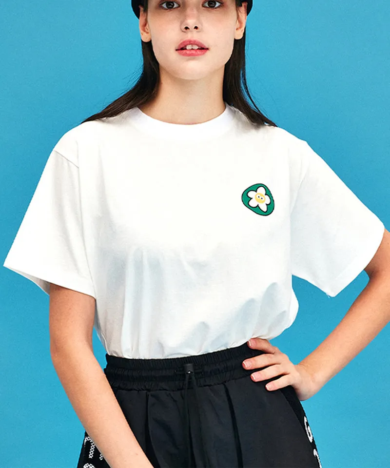 MACKY Golf: Round News T-Shirt - White-Green