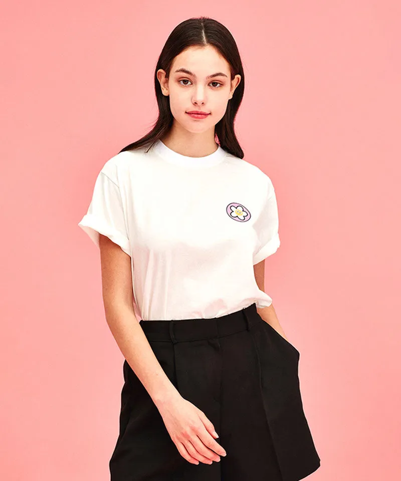 MACKY Golf: Round News T-Shirt - White-Pink