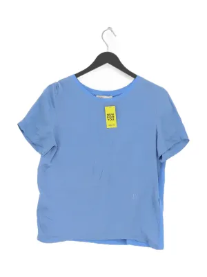 Maje Women's T-Shirt M Blue 100% Silk