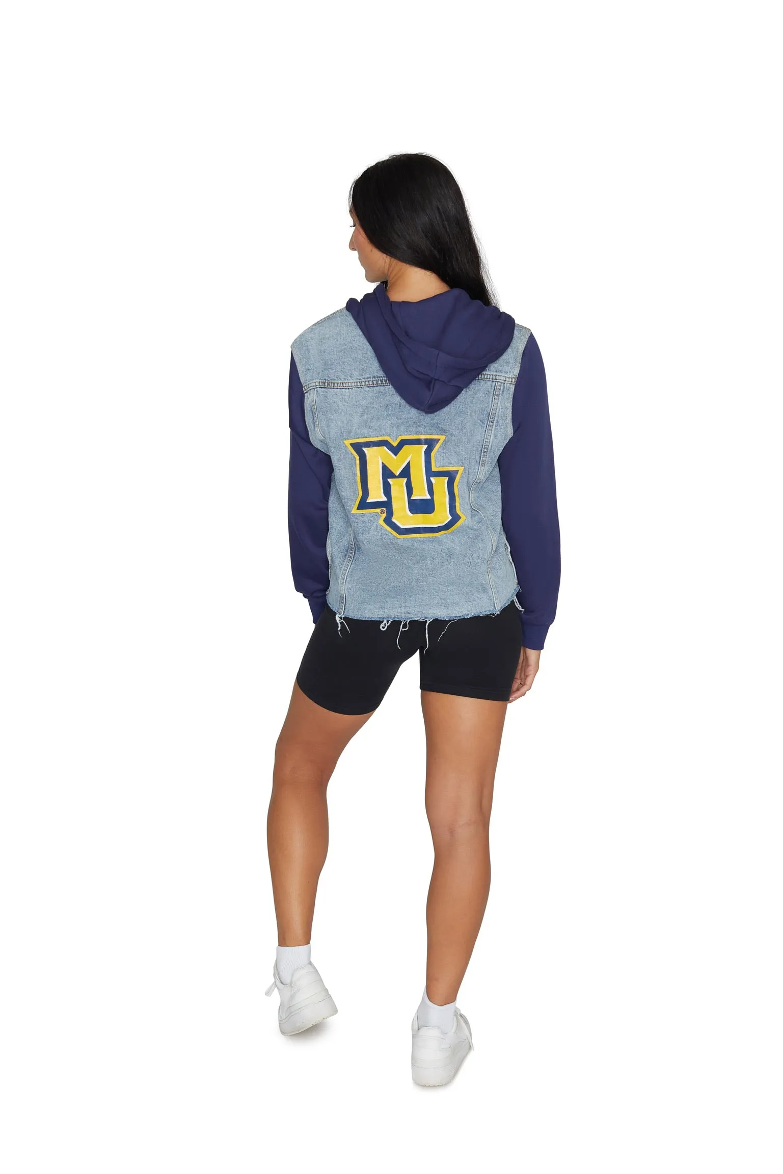 Marquette Golden Eagles Fleece Denim Jacket