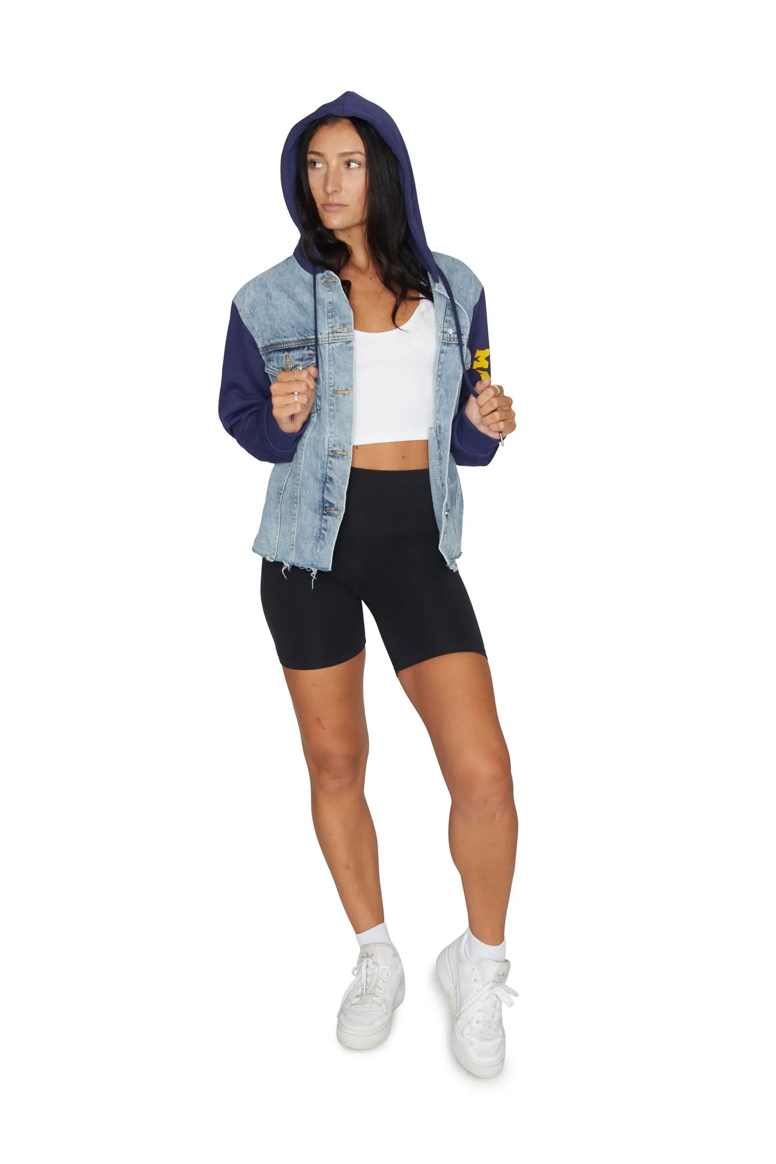 Marquette Golden Eagles Fleece Denim Jacket