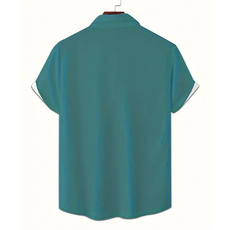 Men's Car Art Print Short-sleeved Shirt