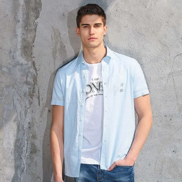 Men's Casual Shirt Short Sleeve