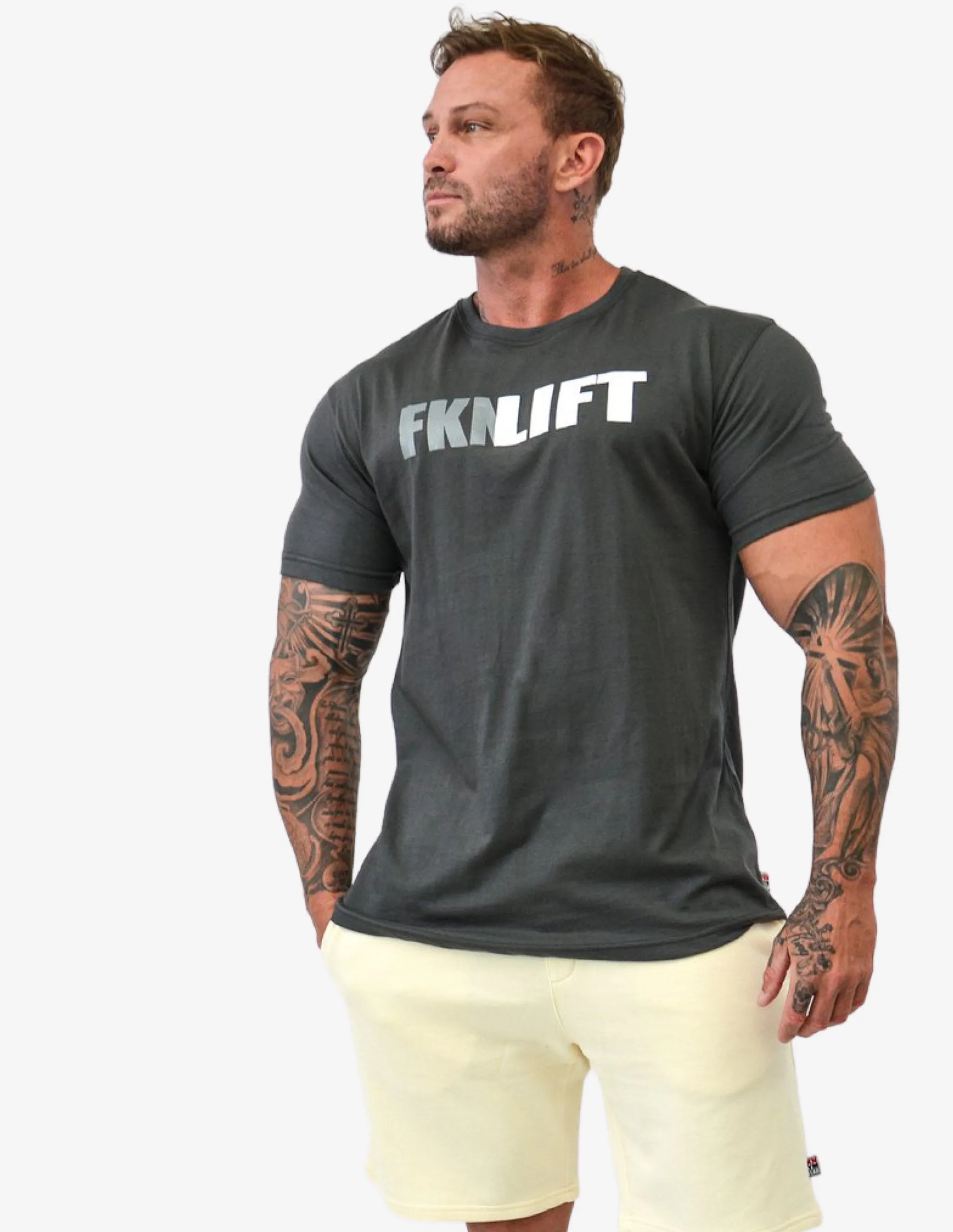 MEN'S GYM T-SHIRT | FKNLIFT | CHARCOAL