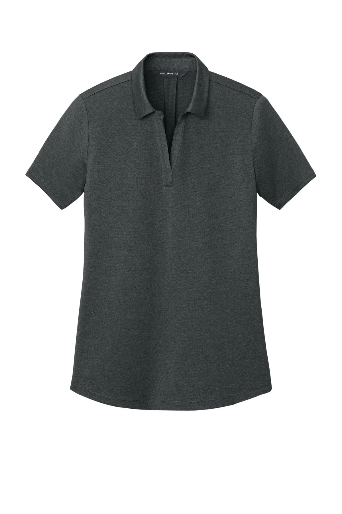 Mercer Mettle Women's Recharge Jersey Polo MM1021 Anchor Grey Heather
