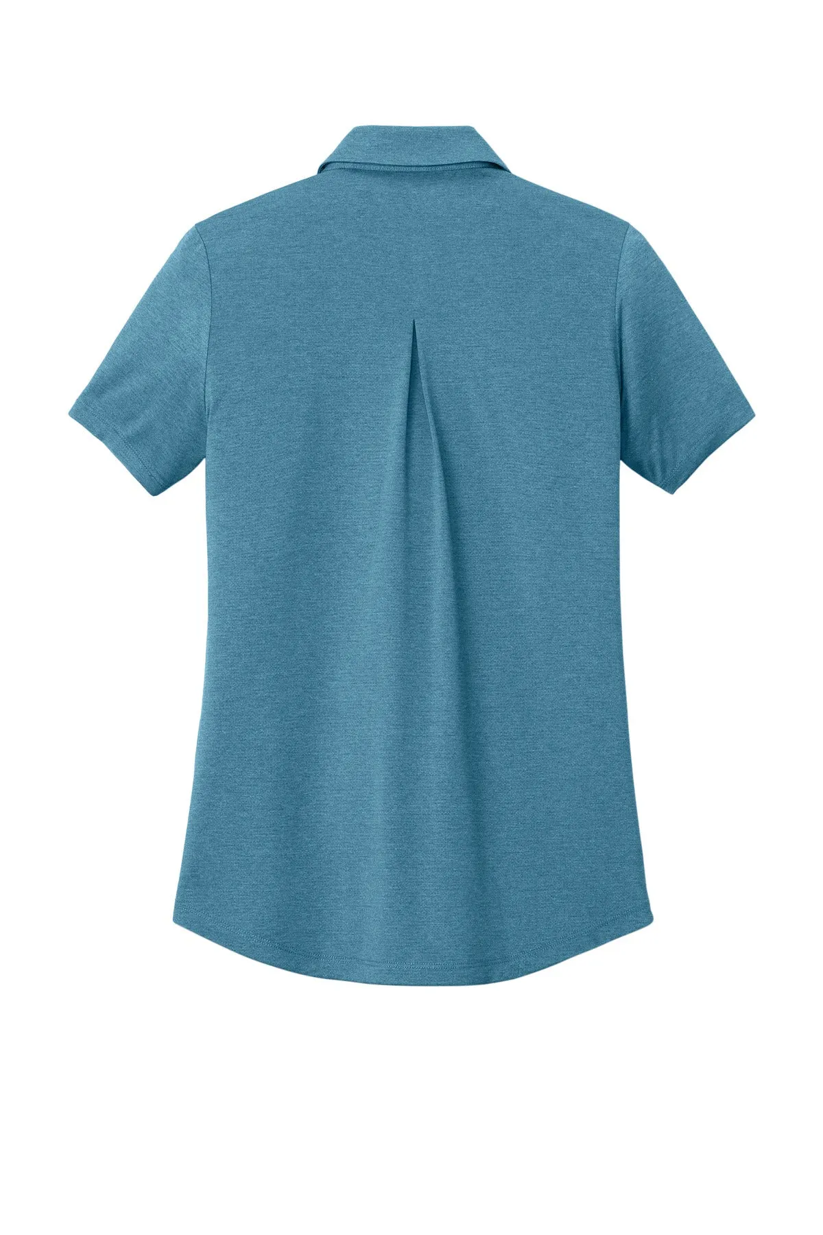 Mercer Mettle Women's Recharge Jersey Polo MM1021 Harbor Blue Heather