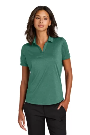 Mercer Mettle Women's Recharge Jersey Polo MM1021 Sage Heather