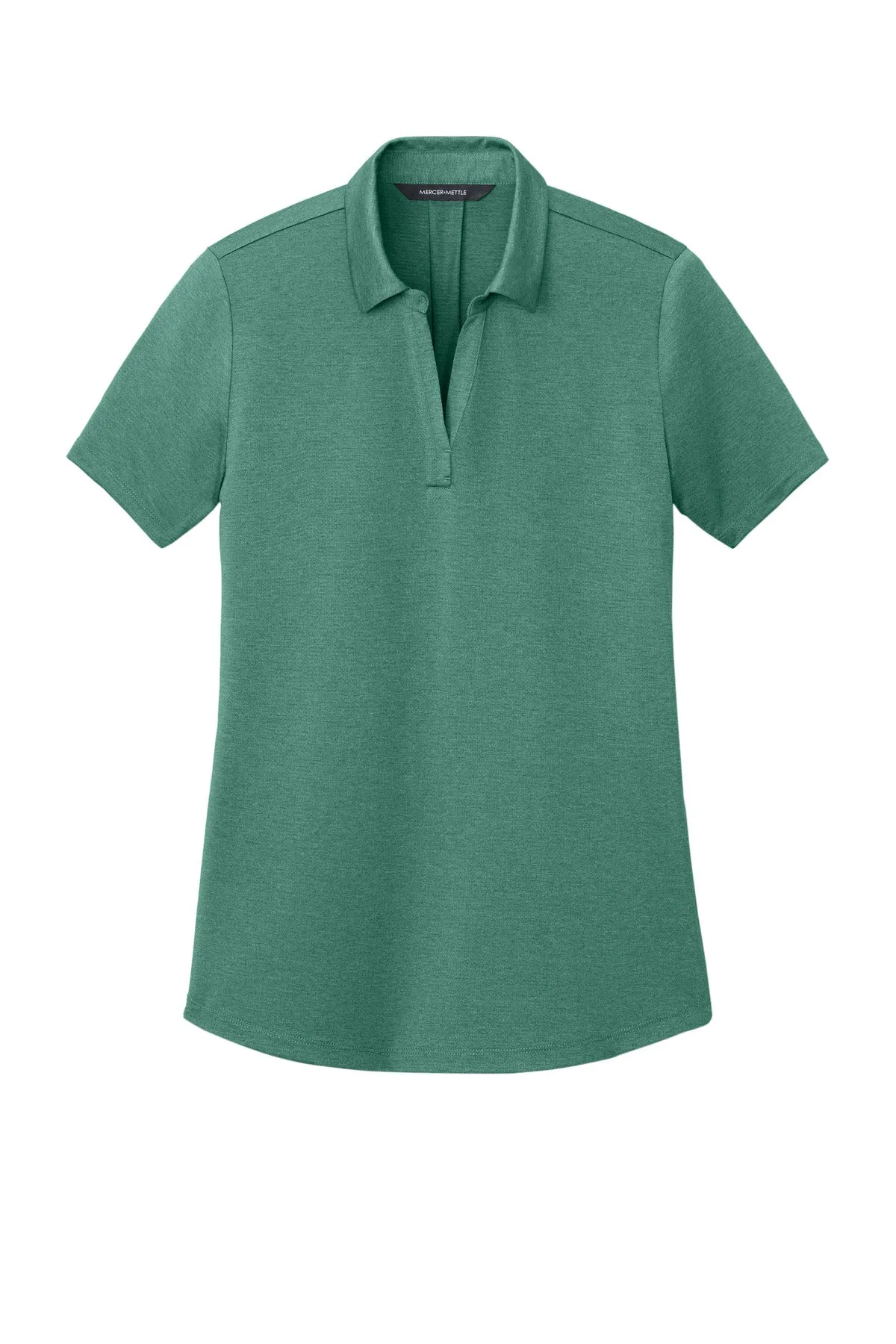 Mercer Mettle Women's Recharge Jersey Polo MM1021 Sage Heather