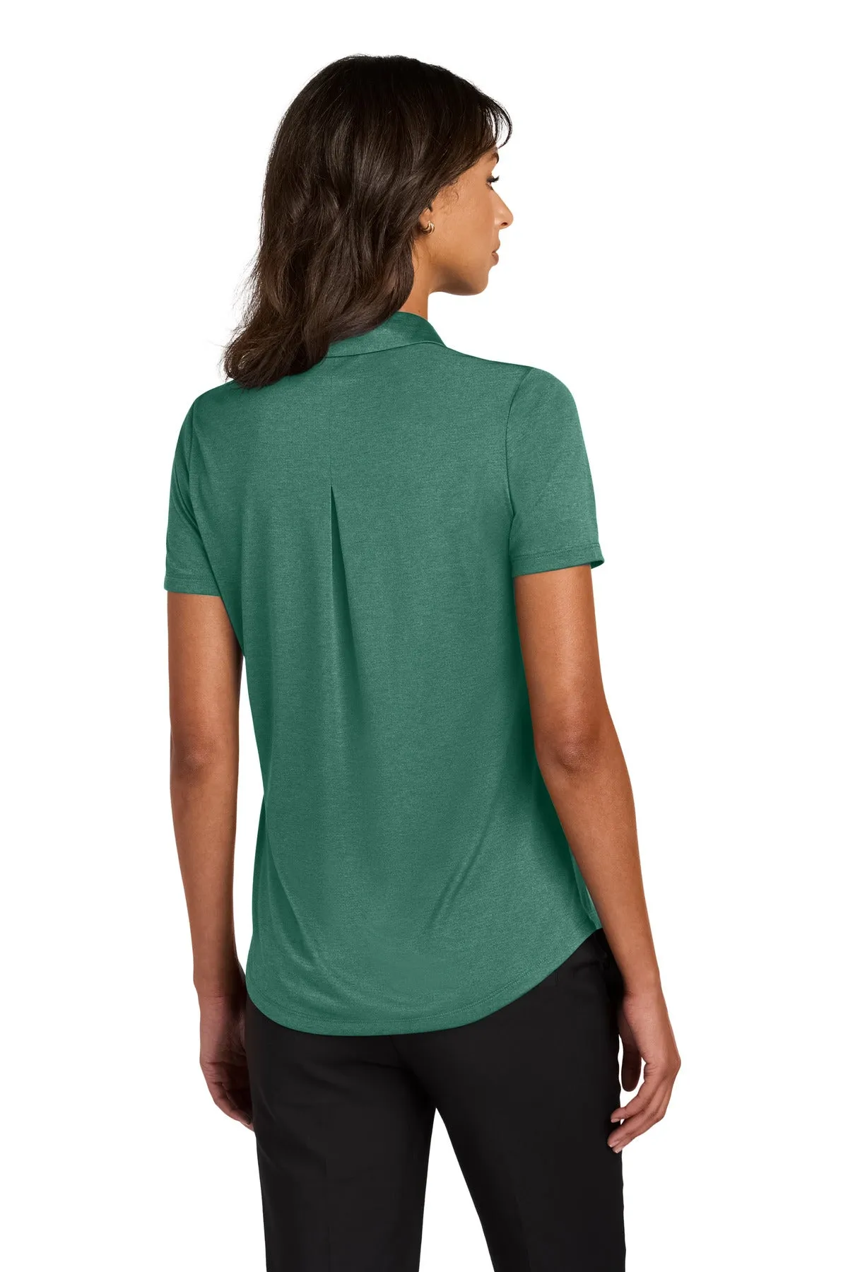Mercer Mettle Women's Recharge Jersey Polo MM1021 Sage Heather